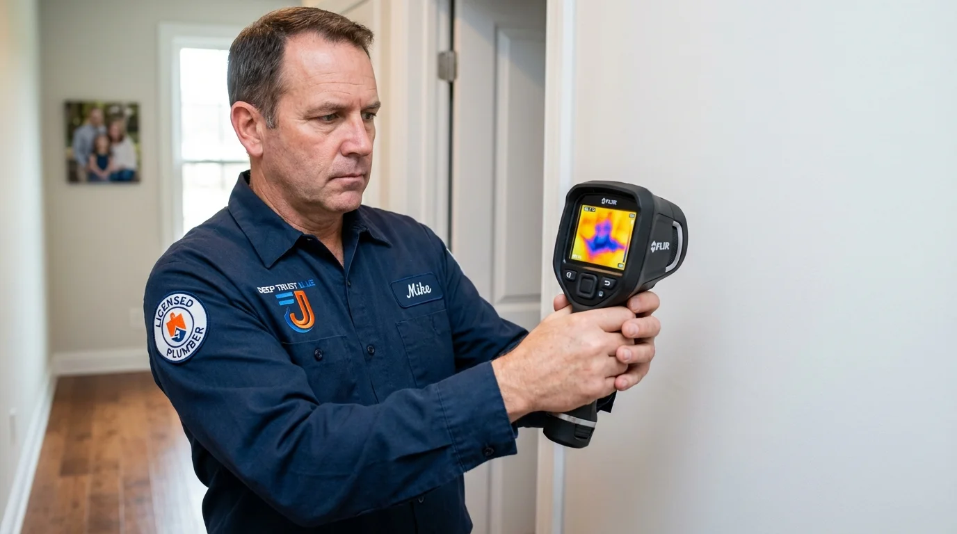 Thermal imaging leak detection by Johns Plumbing LLC in Jacksboro